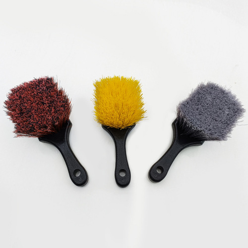 Factory direct sales soft and hard filament car beauty cleaning supplies car wash short handle tire brush wheel hub brush foot pad brush