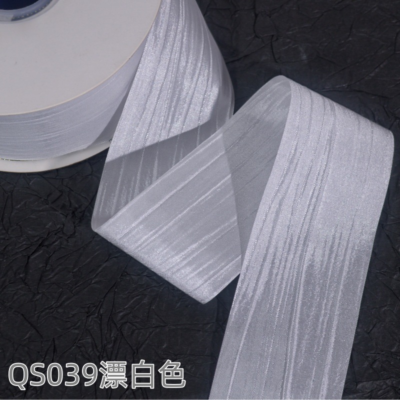 Impresión de la cinta arco regalo cuerda cinta plisada coreana accesorios de embalaje en stock al por mayor Corea del Sur cinta de poliéster