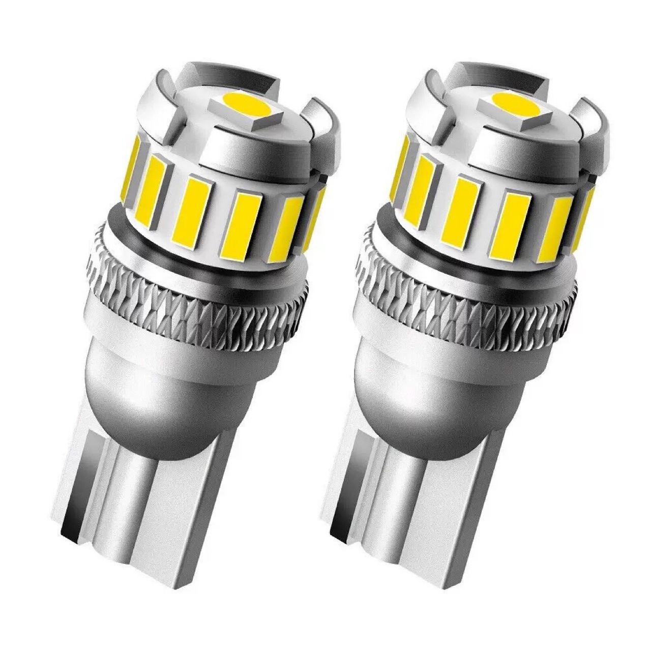thumbnail image 1 of Luz de matrícula 300% de alto brillo T10 168 2825 W5W Bombillas LED para domo Mapa Puerta Cortesía Interior Coche Luces 6500K Blanco, paquete de 2, 1 of 4