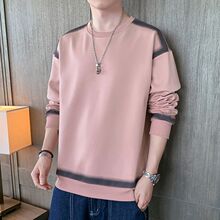 新款士百搭上春秋季圆领卫衣男新款2024衣服长袖潮流内搭优选男装