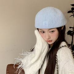 秋冬新款大头围两戴日系复古贝雷帽时尚小众百搭显脸小画家帽子女
