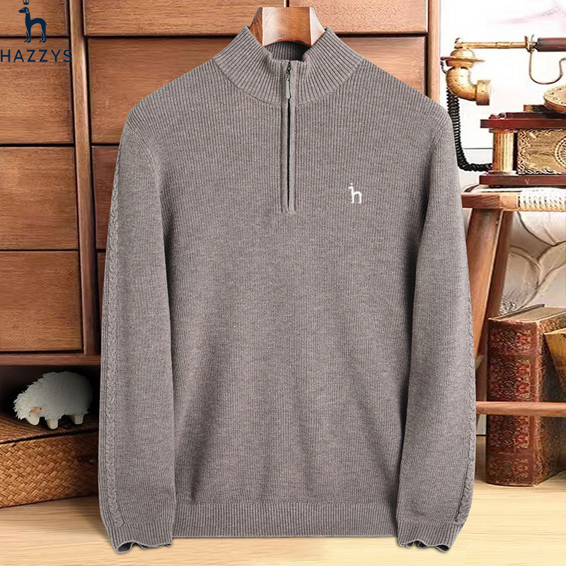 Men's demi-season warm solid color woolen base body-friendly sweater…