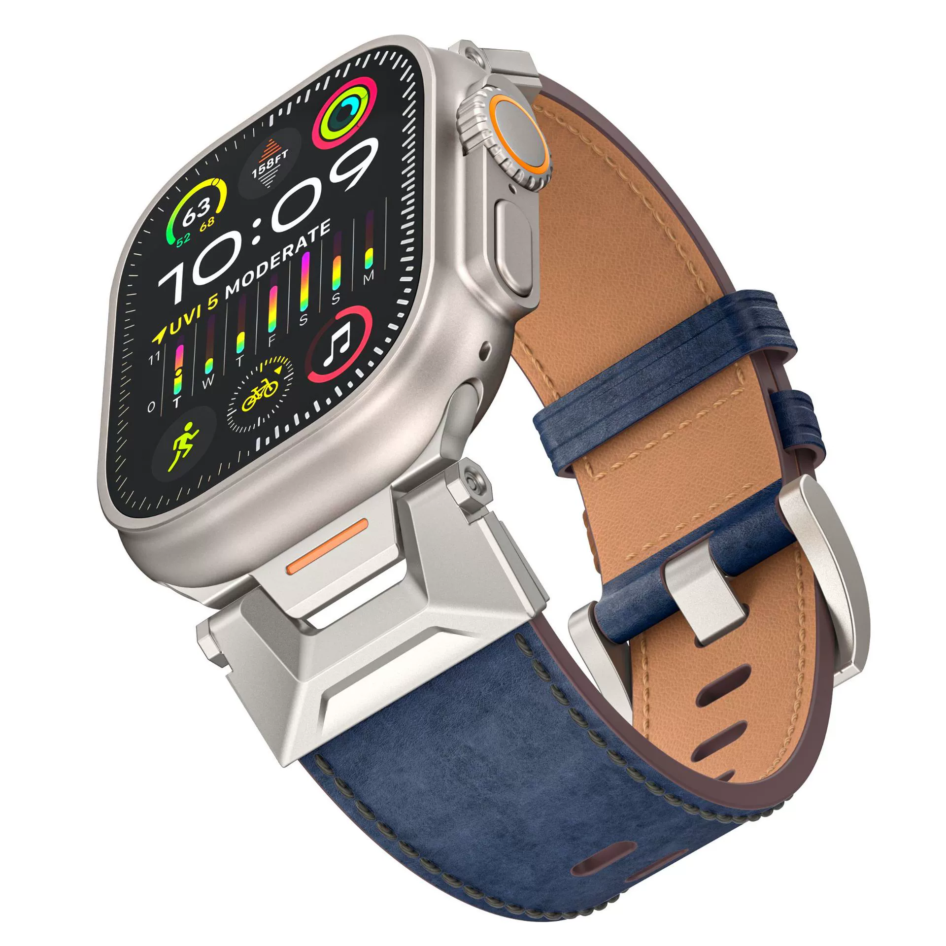 Apple 10-го поколения 46 мм совместим с Applewatch 1-9 поколения/SE функция ремня iWatch часы