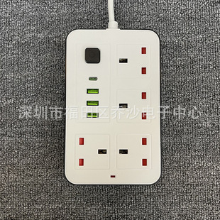 迪拜沙特英规插座面板带线伊朗伊拉克也门开关电源插排拖线插线板-阿里巴巴