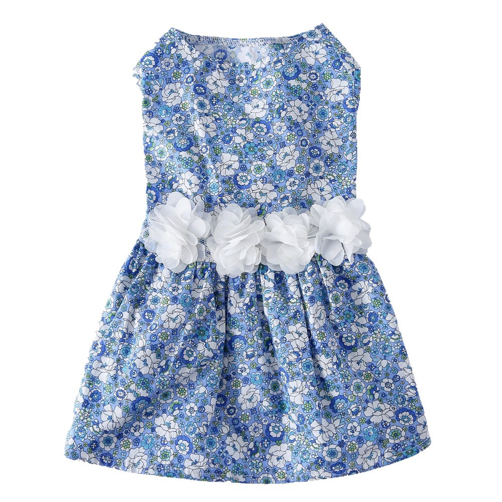 Yorkshire Terrier Breathable Pet Clothes Cool Thin Dog Dress For Spring Summer Small Cat And Dog Dresses_voghion.com