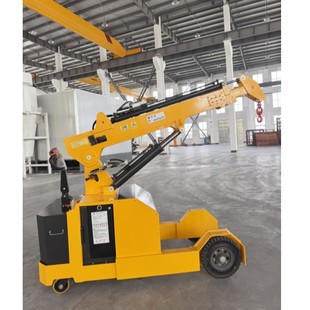 Pulff Mobile Crane 2 Tons 1 Ton Fully Automatic Hydraulic Crane Factory Warehouse Lifting Crane Rotating Vehicle-Mounted