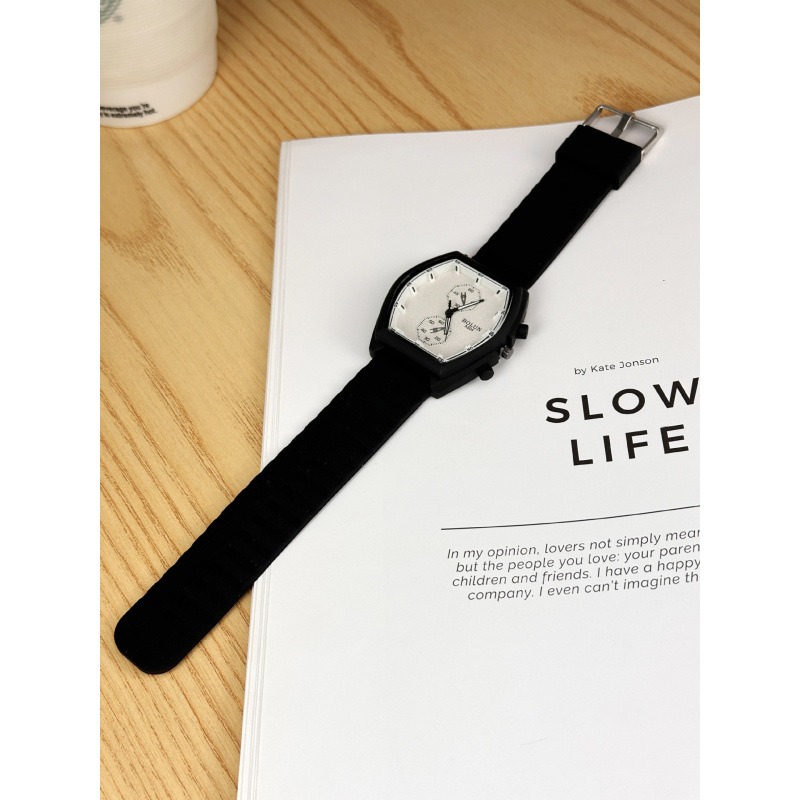 Silicone Strap Quartz Watch Casual Sports Style Student Simple Wristwatch Bolun New Foreign Trade Cross-Border Men's Watch