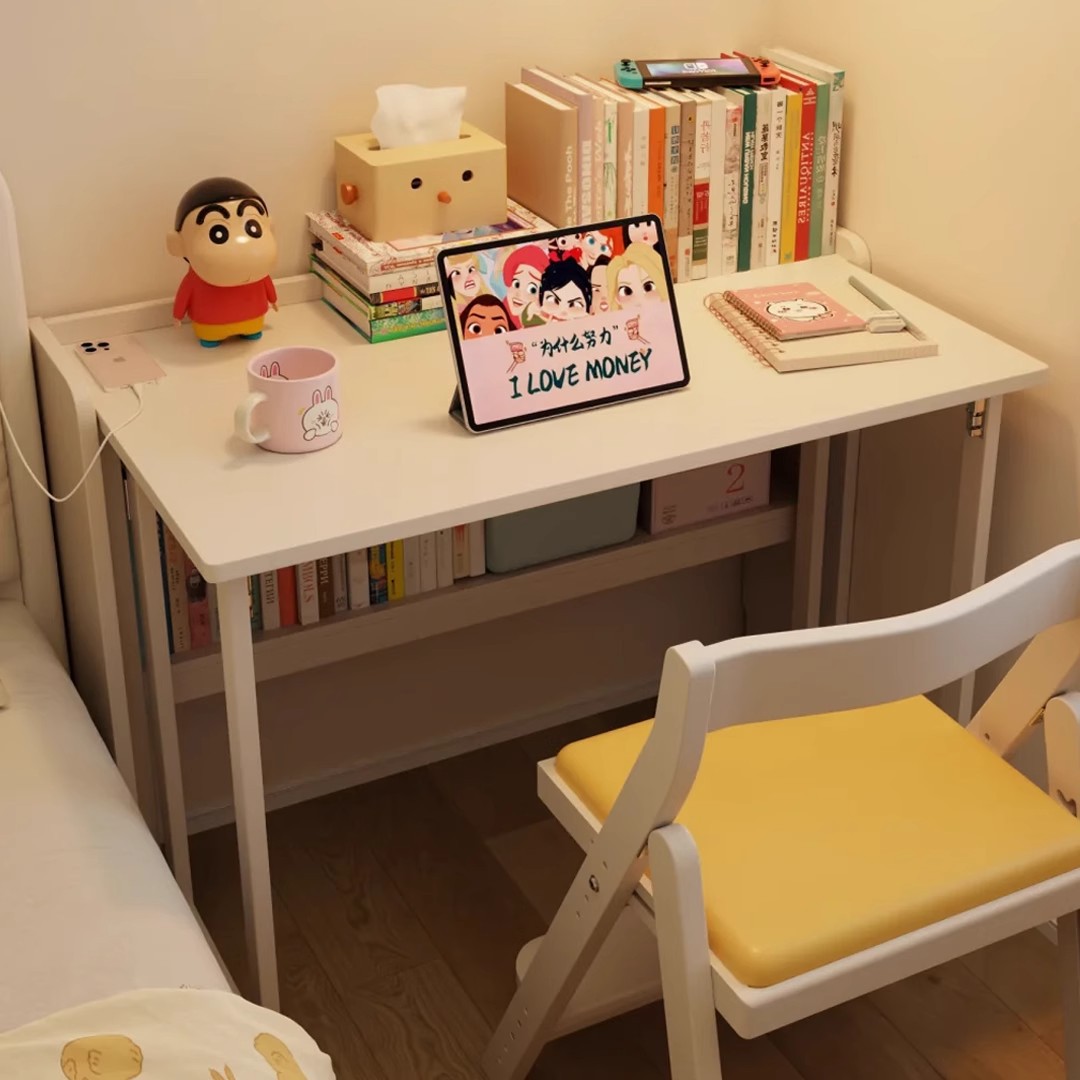 Escritorio de computadora, escritorio plegable, dormitorio doméstico, escritorio de escritorio, escritorio de escritorio moderno y simple.