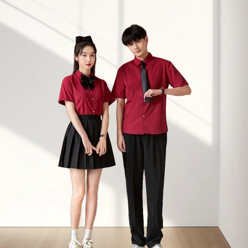 合唱演出服初中小学生六年级五四红歌比赛诗歌朗诵毕业班服高中生