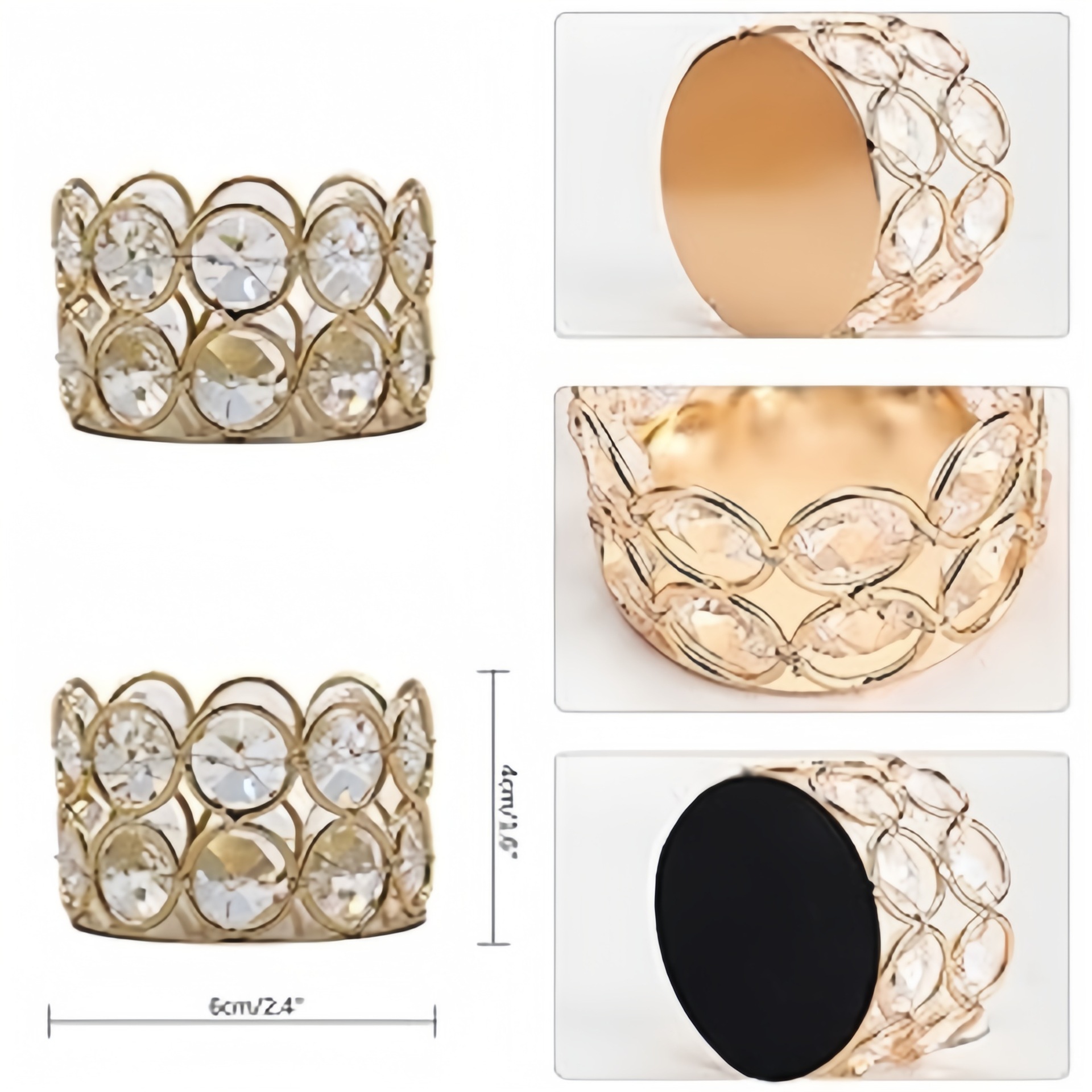 Transfronterizo amazónica candelabros de oro candelabros de cristal europeo candelabros de hierro forjado creativos candelabros de vela vela cena taza de vela