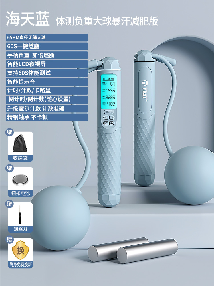 TS38 + 파란색 핸들 + 하중 + 큰 공