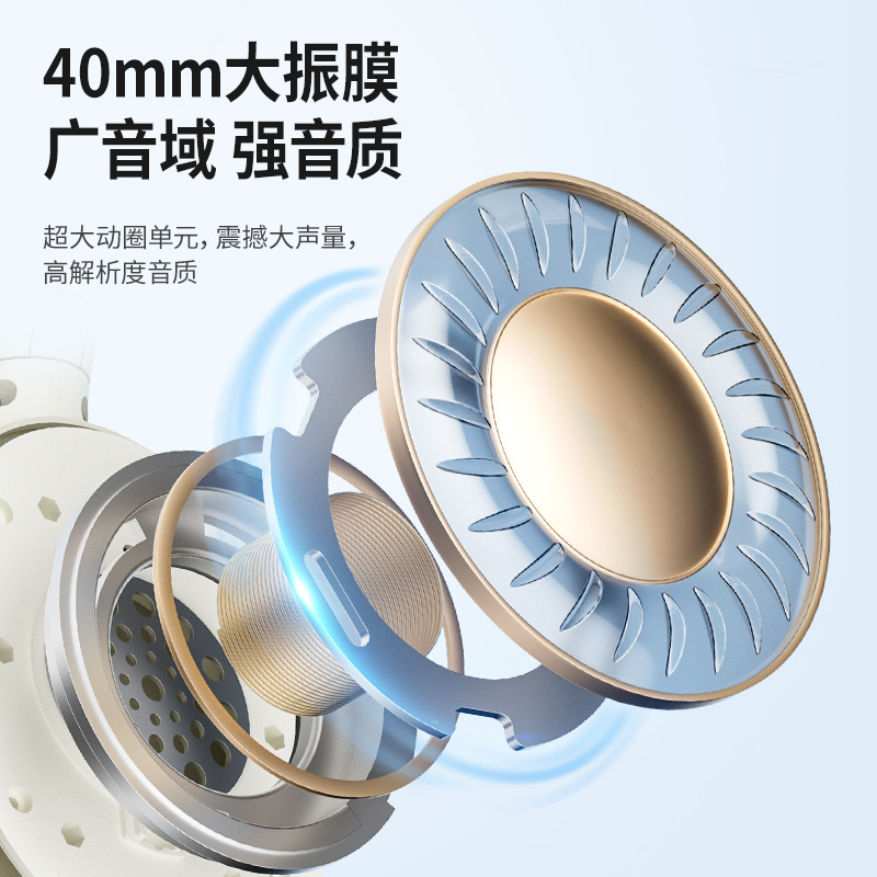 Shanshui Bluetooth ヘッドセット TD46 新しいクラシックゴールドラベルアクティブノイズリダクション超長バッテリー寿命完全密閉型イヤーマフ|undefined