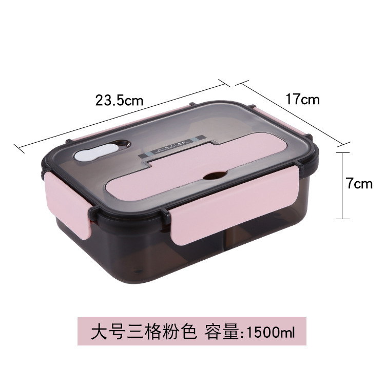 分格防漏饭盒可微波炉加热圆形便当盒餐盒食品级保鲜盒学生餐盒|undefined