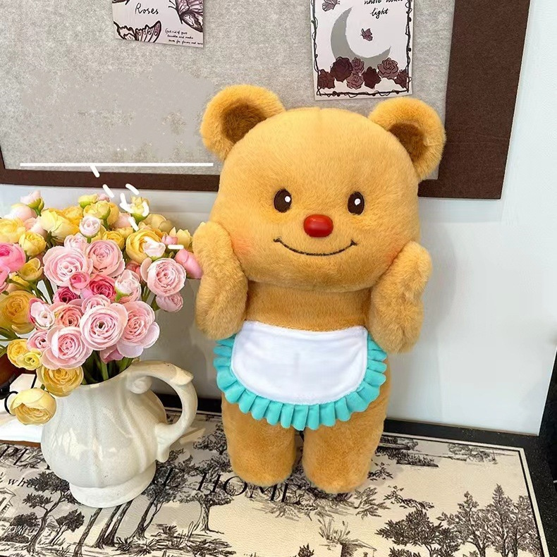 跨境泰國黃油小熊butterbear玩偶毛絨玩具公仔掛件娃娃少女心抱枕