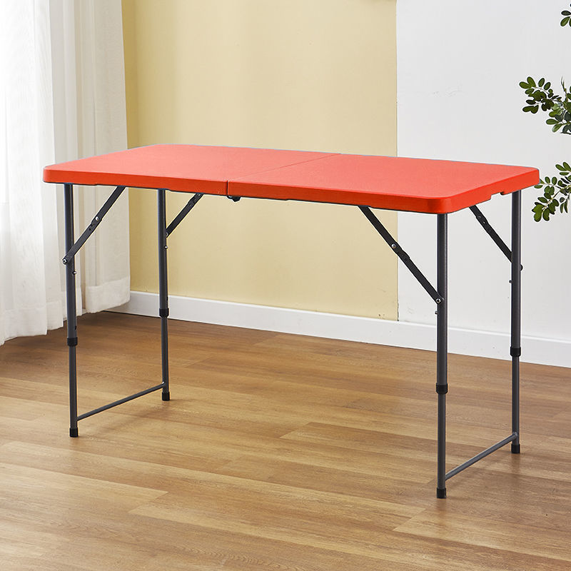 Mesa plegable para hacer un picnic al aire libre de altura, plástico simple para el hogar, mesa de estudio portátil simple, mesa de almacenamiento moderna y silla