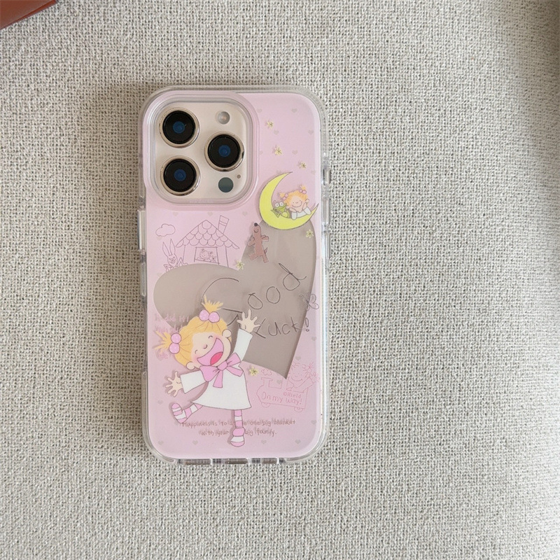 镂空爱心CoCo酱女孩适用iPhone17苹果16ProMax/15/14手机壳新款女|undefined