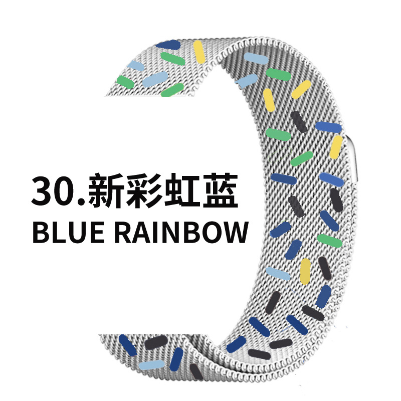 Adecuado para Apple reloj de Milan agradable iwatch1-9 generación SE correa de hebilla magnética de acero inoxidable