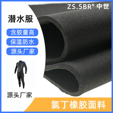 源头厂家潜水料贴合弹力料布耐磨不易起折痕氯丁橡胶面料三防工艺