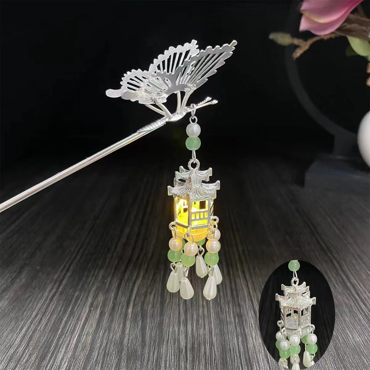 야광 머리핀 7845