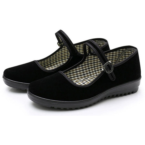 Old Beijing cloth shoes for women, black soft soles, hotel workmanship, shopping mall work shoes, square dance shoes, mother's shoes on behalf of