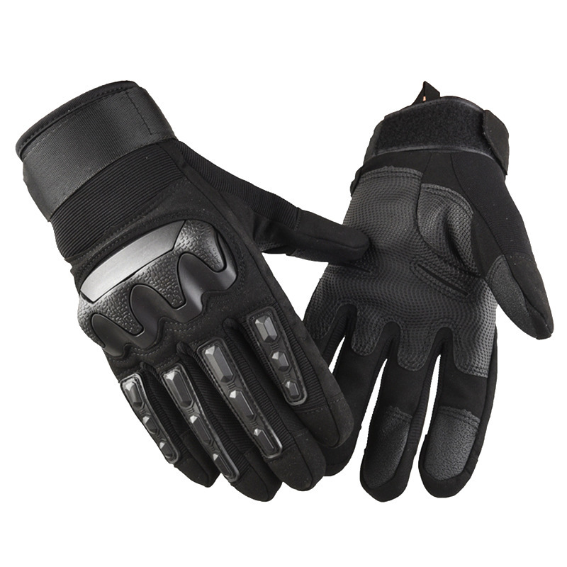Nuevo soft shell dedo largo-Negro