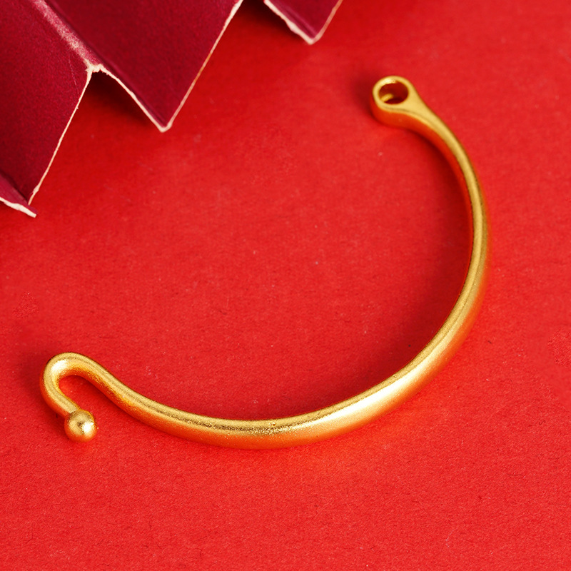 DIY accesorios de la joyería media pulsera accesorios de pulsera nueva pulsera hecha a mano material de cuentas de cobre joyería al por mayor de suministro