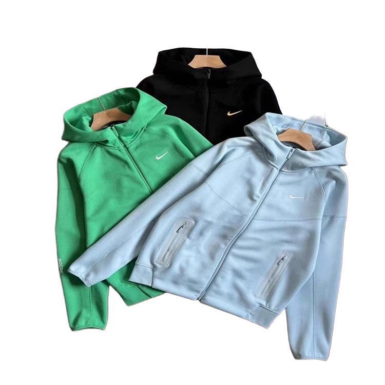 Nocta Co-Branded 2025 Spring Couple Small Hook Stereo Zipper Hooded Jacket Casual Sports Cotton