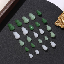 小葫芦挂件通孔吊坠琉璃仿玉料散珠DIY饰品手工材料配件