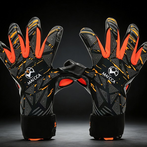 2025 New Model Primary School Student Soccer Goalkeeper Gloves, Non-Slip, Thickened, Children's Training Equipment with Finger Protection Latex