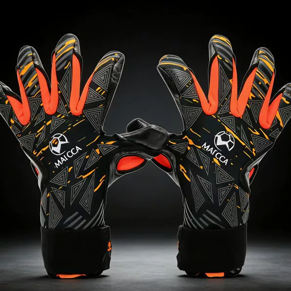 2025 New Model Primary School Student Soccer Goalkeeper Gloves, Non-Slip, Thickened, Children's Training Equipment with Finger Protection Latex