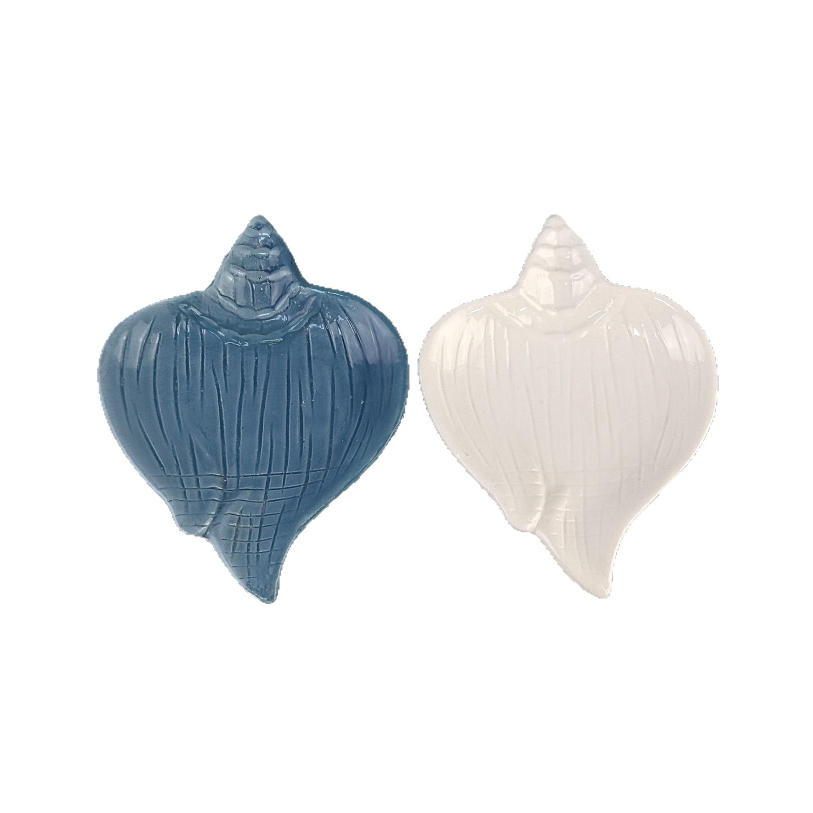 Decoración de sala de estar europea simple creativa, decoración artesanal, placa de joyería de conchas de cerámica, hogar creativo, lindo pintado a mano