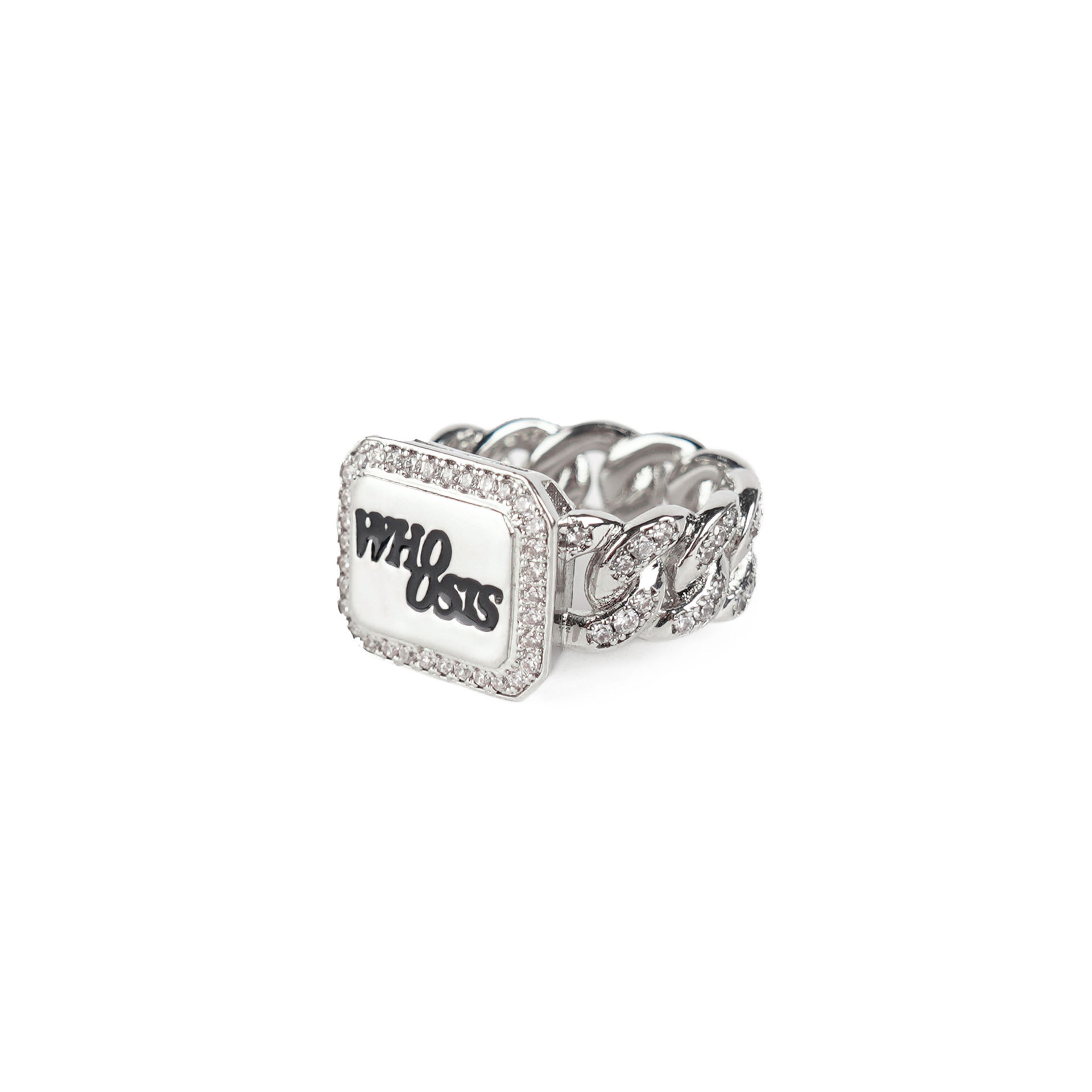 Classic Logo Cuban Chain Ring For Men And Couples Trendy Style_voghion.com
