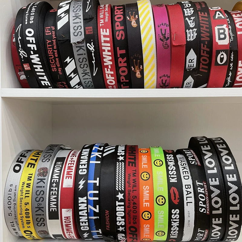 Имитационные письма печатания экрана веббинг нейлона плотная Елочная Американская Картина безопасностью рук-напечатанный образец