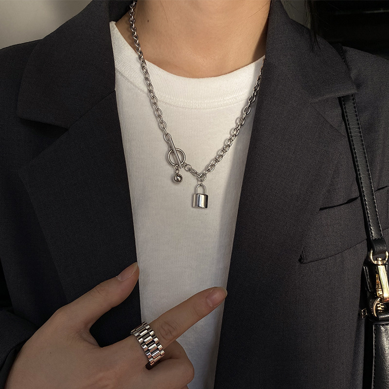 Fashion Heart Shape Titanium Steel Plating Necklace 1 Piece