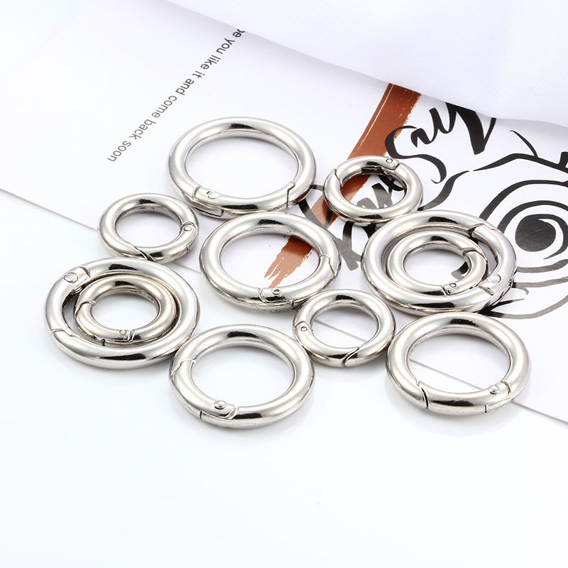Large Spring Round Buckle Round Buckle Jewelry Accessories Buckle diy Necklace Bracelet Bag Chain Fashion Decoration Connection Buckle