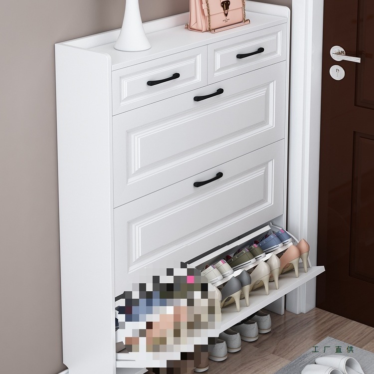 Ultra-Thin Shoe Cabinet 17cm Economical Home Doorway Simple Modern Multi-Functional Storage Cabinet Narrow Dump-Type Small Shoe Rack