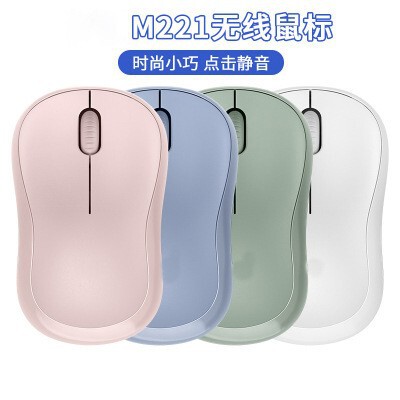 批发跨境M221静音鼠标商务办公无线鼠标对称鼠标带无线微型接收器|undefined