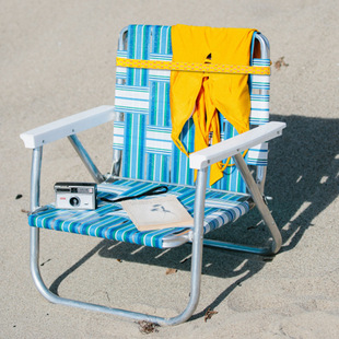 Cross-Border Direct Sales Camping Folding Beach Chair Towel Fixing Silicone Elastic Strap Colorful Pattern Seaside