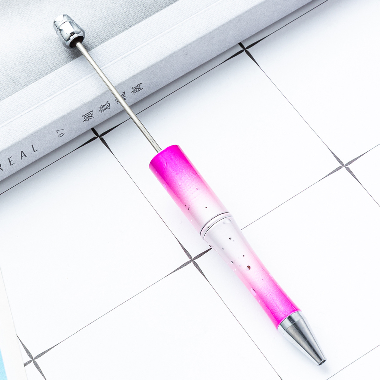 Diy Star Bead Pen creativo galvanizado UV Bead Pen estrella sequin gradiente Bead Pen al por mayor