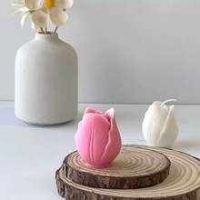 郁金香花朵香薰蜡烛硅胶模具花朵手工皂翻糖巧克力烘焙蛋糕模具