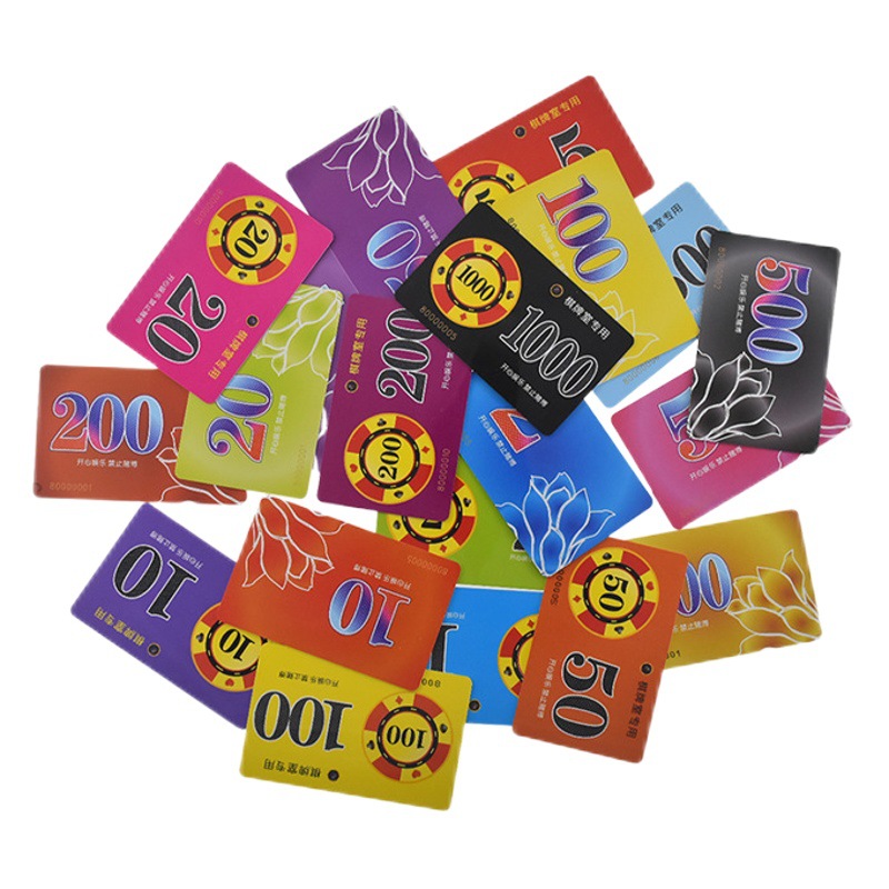 Mahjong room chip card card playing chip card plastic scorecard card card card chess room special token bright matte