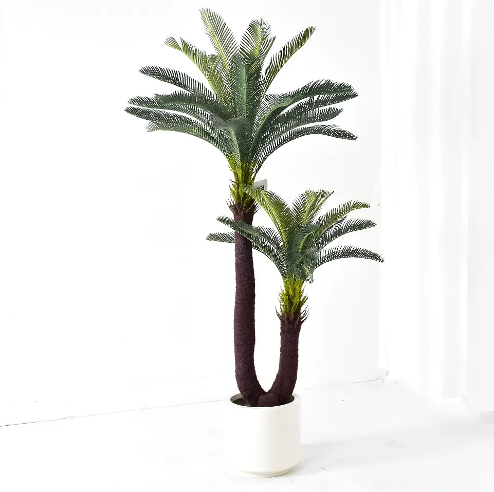 仿真铁树盆栽假植物仿真树绿植苏铁树商场绿植大装饰客厅大绿植