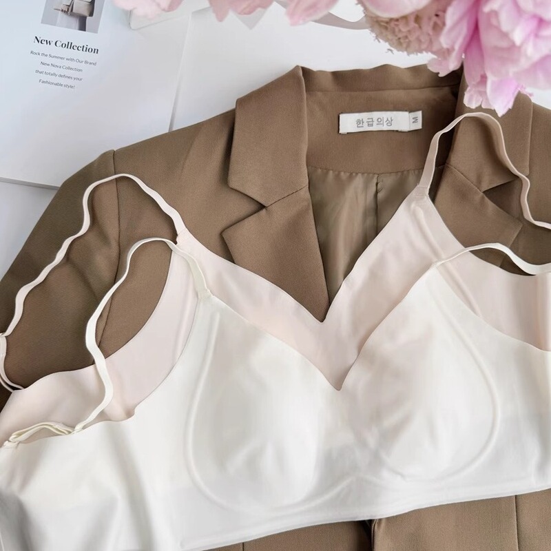 Thin Rabbit Ear Traceless Underwear Women's Large Chest Small Breast Anti-Sagging No Steel Ring Summer Breathable Bra Thin Rabbit Ear Traceless Underwear Women's Large Chest Small Breast Anti-Sagging No Steel Ring Summer Breathable Bra
