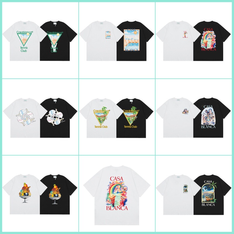 Casablanca Casablanca New Fantasy Gate Star Castle Casa Letter Logo Short Sleeve T-Shirt