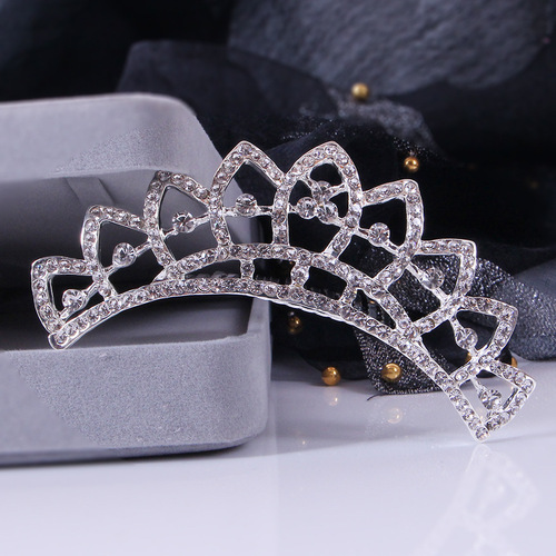 Crown Adult Bride Princess Crown Rhinestone Hair Accessories Hair Comb Wedding Movie Photoshoot Wedding Dress Performance Costume Hair Comb