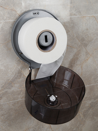 Wholesale hotel bathroom large roll paper box public toilet paper towel toilet paper box wall-mounted punch-free commercial large tray