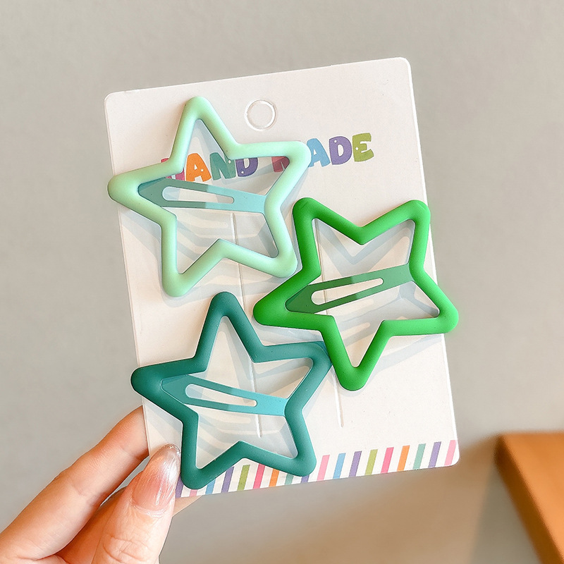 Pinza de pelo con flequillo de color dopamina, clip lateral, clip de pelo roto lateral, tocado de bebé para niños, clip de pico de pato, horquilla femenina