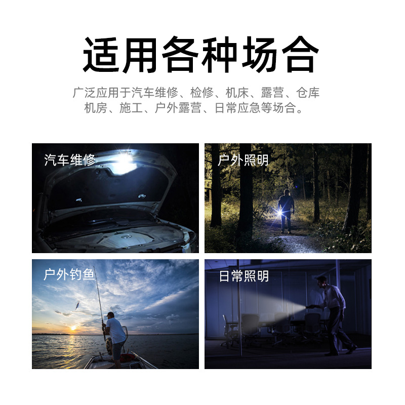 Superfire Fire Cross - Border LED Bright Charging lantern C8 - xpe outdoor Home Bright lantern wholesale