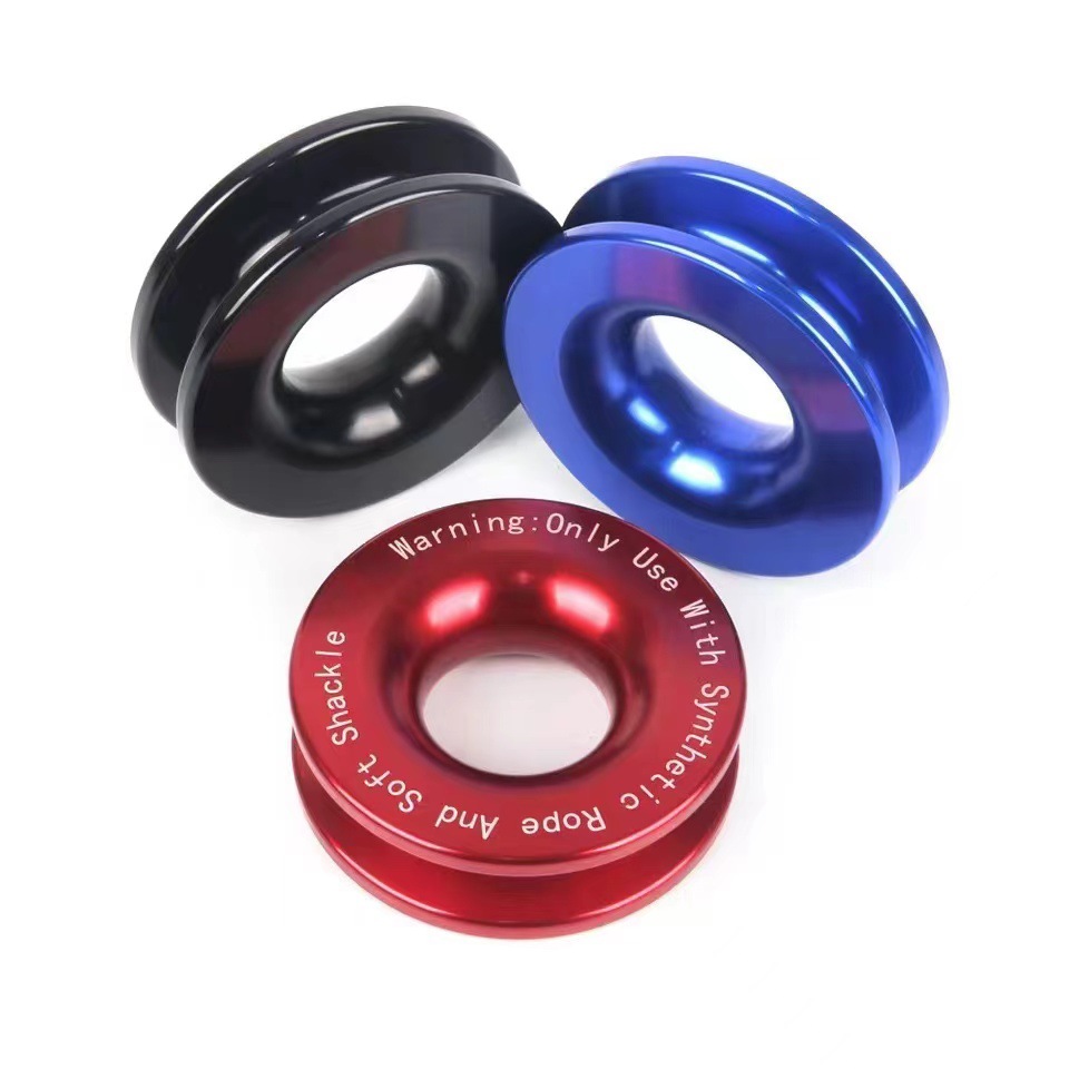 Trailer ring all kinds of outdoor off-road vehicle winch car large tension soft shackle emergency rescue snatch recovery ring