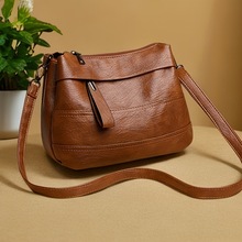 千典PU皮小包包2025春夏新款韩版迷你单肩斜挎包女双肩带时尚女包